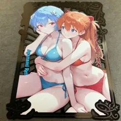 Goddess Story Gold METAL Card - Random Serial Number #/100! Rei Asuka Bikini - Image 4