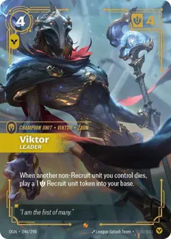 Viktor (Leader) OGN 246/298 Epic Riftbound Card - NM - Image 1