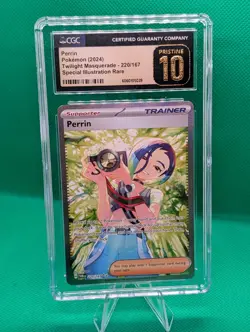 Pokemon Perrin 220/167 SIR Twilight Masquerade CGC Pristine 10 Full Art Trainer - Image 1