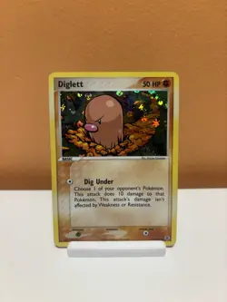 Pokemon TCG 2004 Diglett 61/112 Fire Red Leaf Green Reverse Holo - Image 1
