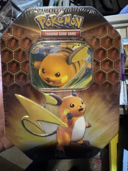 Pokemon TCG Hidden Fates Tin Charizard-GX Raichu-GX Gyarados-GX Sealed - Image 2