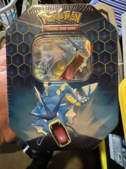 Pokemon TCG Hidden Fates Tin Charizard-GX Raichu-GX Gyarados-GX Sealed - Image 3