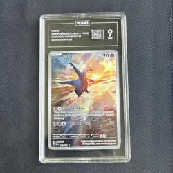 Latios 203/191 Illustration Rare TAG 9 Mint SV08 Surging Sparks Pokemon Card - Image 1