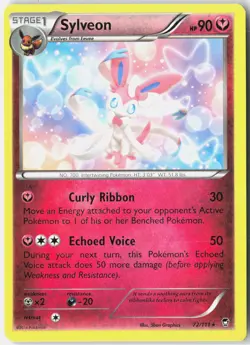 Sylveon 72/111 Rare Furious Fists Pokemon Near Mint - Image 1