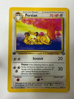 Persian 42/64 Uncommon Jungle Pokemon 1st Edition Lightly Played - Image 1