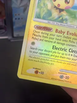 Pokemon 2008 Platinum Burger King Pichu Reverse Holo #45/100 Lightly Played - Image 5