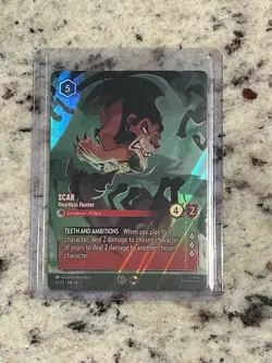Disney Lorcana Card Scar Heartless Hunter 14/P2 Enchanted Championship Promo - Image 1