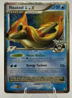 Pokemon Floatzel GL LV.X 104/111 Rising Rivals Holo 100 HP Card - Image 1