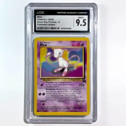 Mew #8 Vintage Pokemon Card English Black Star Promo Pokemon League CGC 9.5 - Image 1
