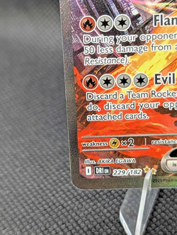 Team Rockets Moltres EX Destined Rivals Card 229/182 SIR Stamped Promo Pokemon - Image 5