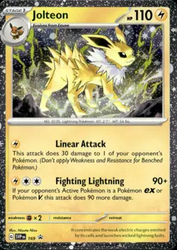 Jolteon - (Cosmos Holo) Holo Rare SV: Scarlet & Violet Promo Cards 169 NM - Image 1