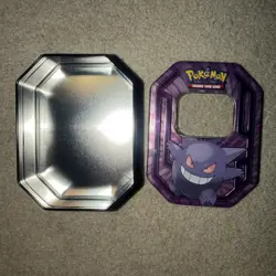 Pokemon Champions GENGAR Trading Card Tin Collectible 2016 TIN ONLY - EMPTY 820650102851 - Image 1