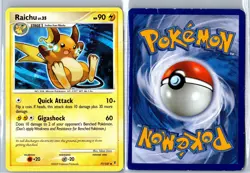 Pokemon Card - Raichu Supreme Victors 77/147 2009 Uncommon Heavily Played - Image 3