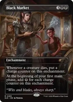 Black Market (2485) -Foil Near Mint MTG Secret Lair - Image 1