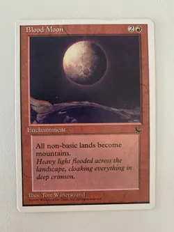 MTG | 1x Blood Moon | Chronicles | Damaged | Magic The Gathering | *Kult - Image 3