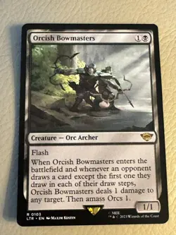 mtg, Orcish Bowmasters- the Lord of the Rings: regular NM - Image 1