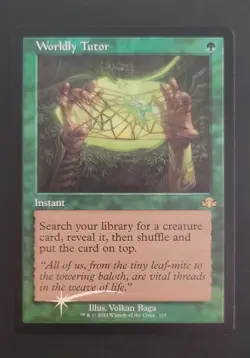 Worldly Tutor (Retro Frame) Dominaria Remastered Foil - Image 3