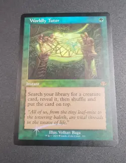 Worldly Tutor (Retro Frame) Dominaria Remastered Foil - Image 4