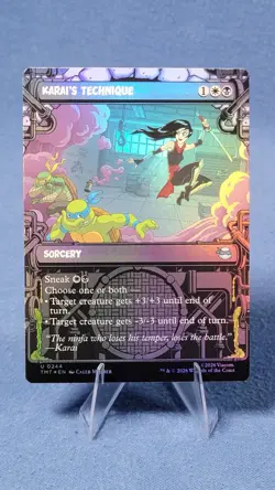 Karais Technique Showcase 244 Teenage Mutant Ninja Turtles Foil Showcase U NM - Image 1