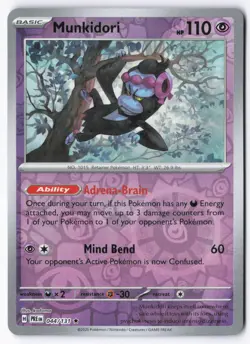 Munkidori 044/131 Prismatic Evolutions Pokemon Rare Reverse Holo NM - Image 1