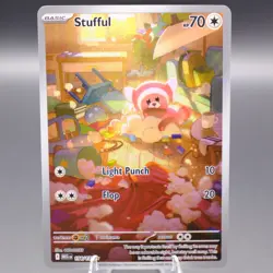 Stufful 154/132 Illustration Rare ME01: Mega Evolution Pokemon TCG NM - Image 1