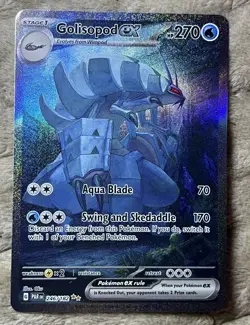 Pokemon TCG Golisopod ex 246/182 SV04 Paradox Rift SIR Full Art Holo EN 270HP - Image 1