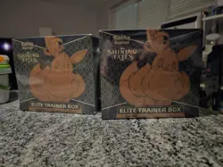 Pokemon TCG Shining Fates Elite Trainer Box ETB Sealed Lot of 2 - Image 1