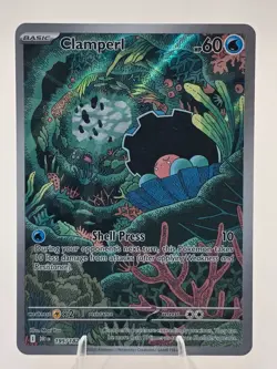 Pokemon TCG Clamperl 195/182 Holo ILLUSTRATION RARE DESTINED RIVALS - Image 1