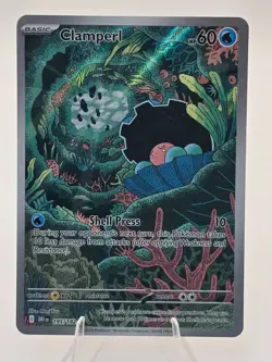 Pokemon TCG Clamperl 195/182 Holo ILLUSTRATION RARE DESTINED RIVALS - Image 3