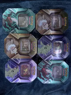 Case of 6 Pokemon - Triple Whammy Collector Tin -Factory Sealed tin READ BELOW! - Image 1