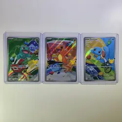 Pokemon First Partner Illustration Collection Series 1 Kanto Gen 1 Starters Set - Image 1