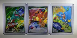 Pokemon First Partner Illustration Collection Series 1 Kanto Gen 1 Starters Set - Image 2