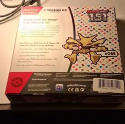 Pokemon TCG Scarlet & Violet 151 Alakazam ex Collection Box 4 Boosters English - Image 2