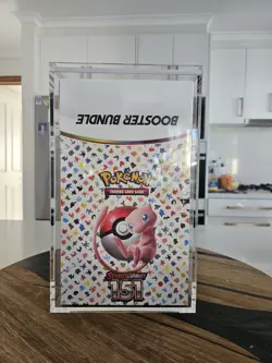Pokemon TCG 151 Booster Bundle Display Factory Sealed With Acrylic Case - Image 1