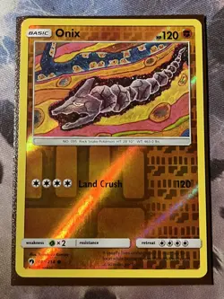 Onix - SM - Lost Thunder - Reverse Holo - 109/214 - LP - Image 1