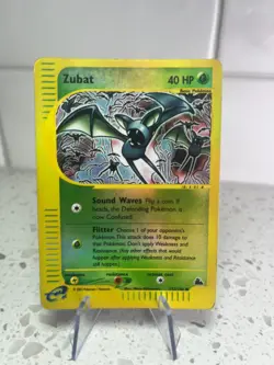 Zubat Reverse Holo Skyridge 126/144 Pokemon Card MP E-Reader WOTC Vintage - Image 1