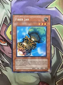 DB2-EN166 Fiber Jar Rare Unlimited Edition NM Yugioh Card - Image 1