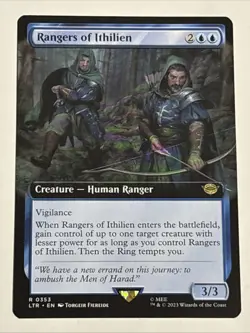 MTG Lord of the Rings Rangers of Ithilien Extended Art 0353 NM Rare - Image 1