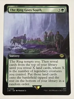 MTG Lord of the Rings The Ring Goes South Extended Art 0366 NM Rare - Image 1