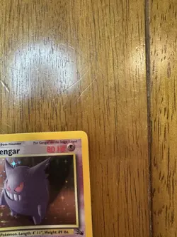 Pokemon TCG Fossil Gengar Holo Rare Card 5/62 1999 WoTC - Image 3