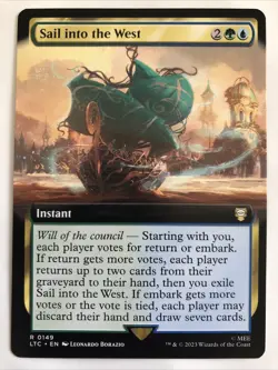 MTG Commander: LOTR Sail into the West Extended Art 0149 NM Rare - Image 1