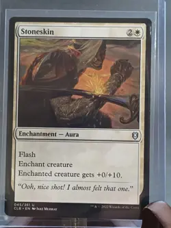 Stoneskin Commander Legends: Battle for Baldur's Gate MTG Regular Near Mint - Image 3