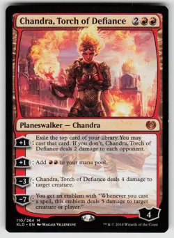 Chandra, Torch of Defiance 110 Mythic Kaladesh Magic: The Gathering Near Mint - Image 1