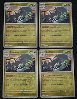4x Drakloak 072/131 Reverse Holo Prismatic Evolutions Pokemon TCG Playset X4 - Image 1