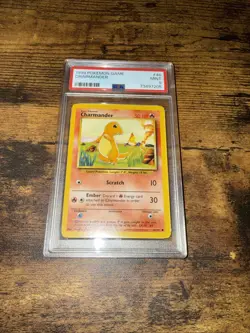 POKEMON BASE SET UNLIMITED CHARMANDER 46/102 - PSA 9 MINT! WOTC! - Image 1