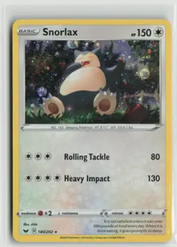 Snorlax (Cosmos Holo) 140/202 Holo Promo Blister Exclusives Pokemon LP - Image 1