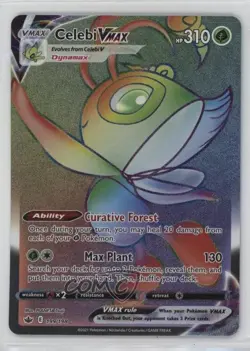 Rainbow - Celebi VMAX Pokemon Sword & Shield Chilling Reign #199 - Image 1