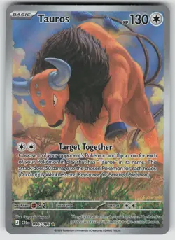 POKEMON TAUROS 096/086 HOLO ILLUSTRATION RARE CHAOS RISING NM HOLO - Image 1