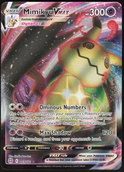 Mimikyu VMAX 069/172 Holo Brilliant Stars VMAX Rare Inc. Near Mint - Image 2
