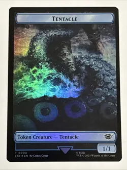 MTG Lord of the Rings Tentacle/Food Token Foil 0004/0010 NM - Image 1